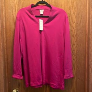 Chicos magenta top NWT